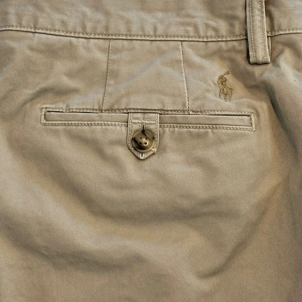 Polo Ralph Lauren Men's 35 Khaki Tan Stretch Straight Fit Chino Shorts 8
